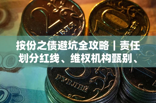 北京按份之债避坑全攻略｜责任划分红线、维权机构甄别、纠纷处理全流程拆解