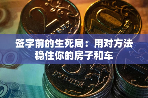 北京签字前的生死局：用对方法稳住你的房子和车