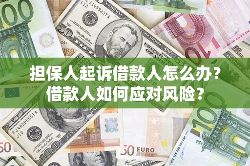 北京担保人起诉借款人怎么办？借款人如何应对风险？