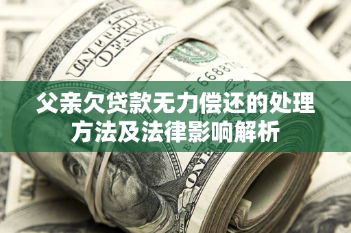 北京父亲欠贷款无力偿还的处理方法及法律影响解析