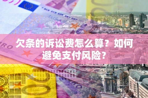 北京欠条的诉讼费怎么算？如何避免支付风险？